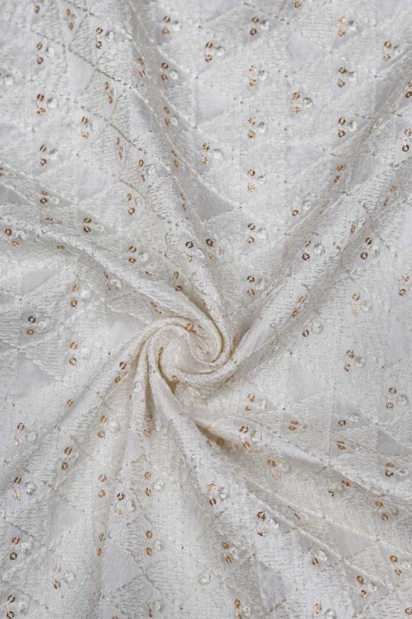 Manufacturer of Cotton Silk Fabric & Raw Silk Fabric by Krishna Creation,  Surat