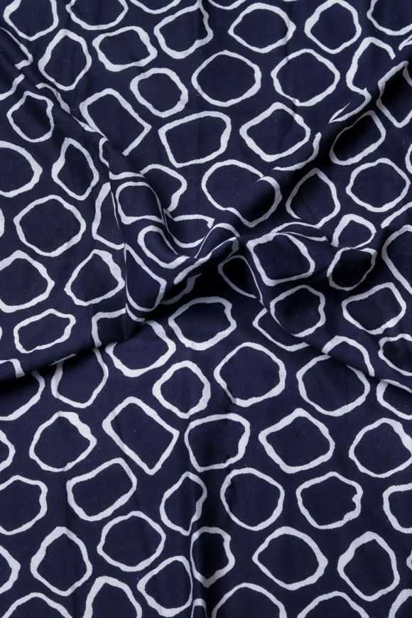 Designer printed fabric . British designer hooman store khaknegar moghaddam, classic black and white apttern in stylish motif.